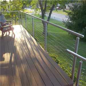 Hot Sale Outdoor Polish Stainless Steel Cable Deck Railing