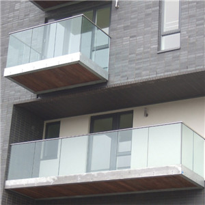 U Channel Aluminium Frameless Glass Railing For Deck&Balcony