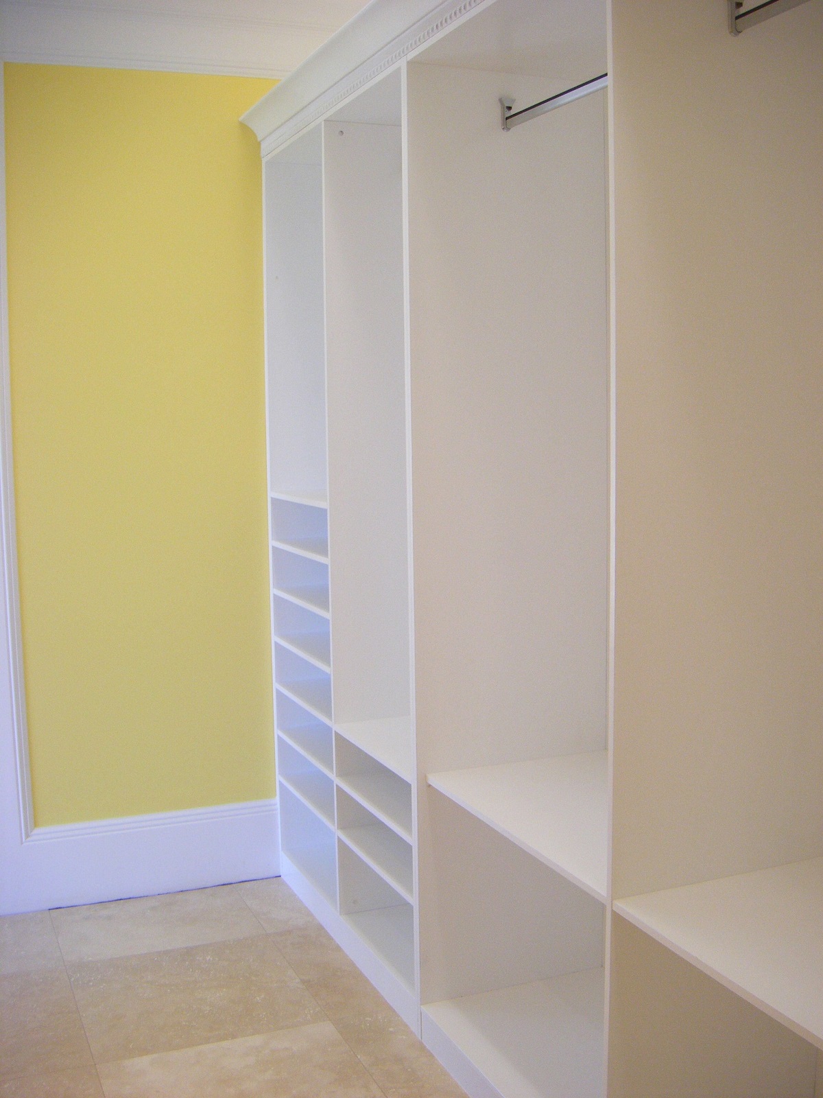 American Matt White Kitchen and Walk-in Closet Project