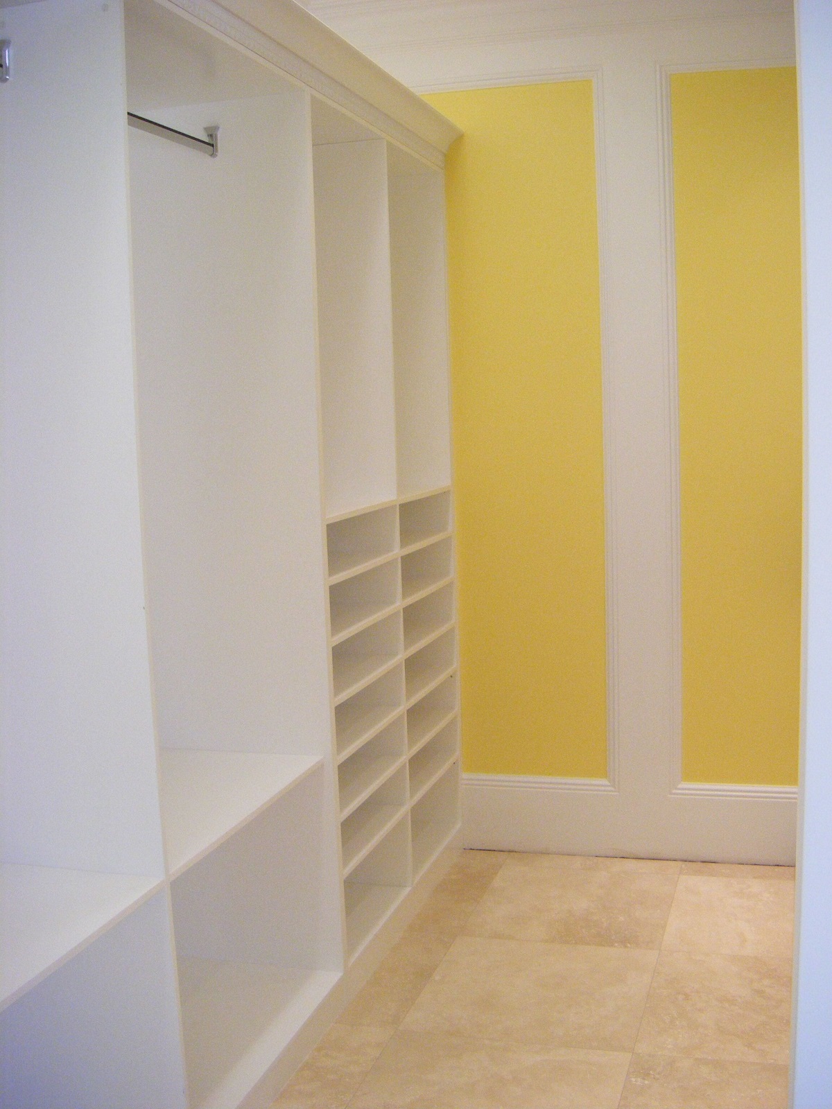 American Matt White Kitchen and Walk-in Closet Project