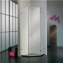 Modern European Style Corner Shower Cabinet With Pivot Hinge