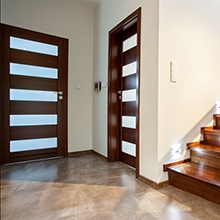 Nice design single panel wood panel door