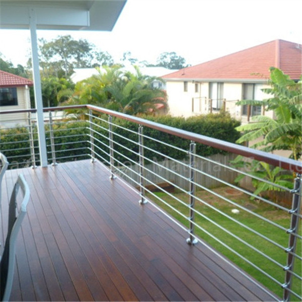 Outdoor Stainless Steel Rod Balustrade Balcony Rod Railing