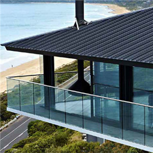 Side Mount Glass Railing U channel Glass Balustrade Balcony Railing