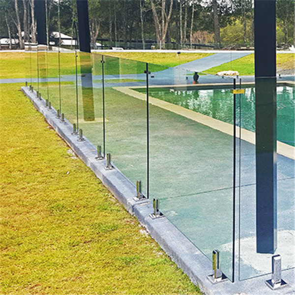 Popular Pool Fence Design With Stainless Steel Spigot Glass Railing System