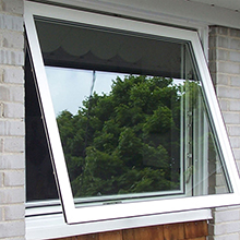 Security tempered glass modern design aluminum awnings window 